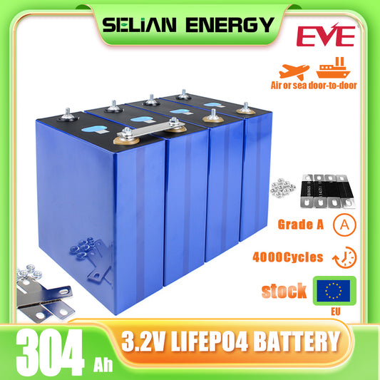 Eu Stock EVE 3.2 Volt Lifepo4 Batery Civic Grade A Rechargeable Battery Power Cells For Energy Storage Ev Rv