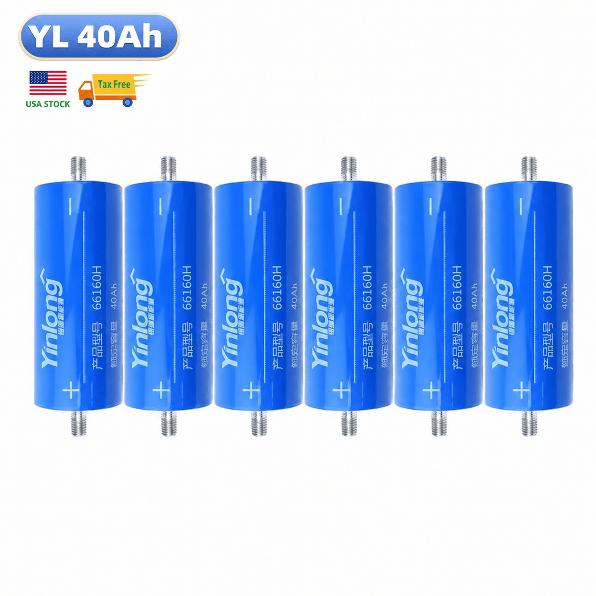 EU-Lagerbestand: Yinlong 2,3V 40Ah LTO-Batterie, Original, über 25.000 Zyklen, langlebige LTO-Batterie für Auto-Audio-Stromversorgung