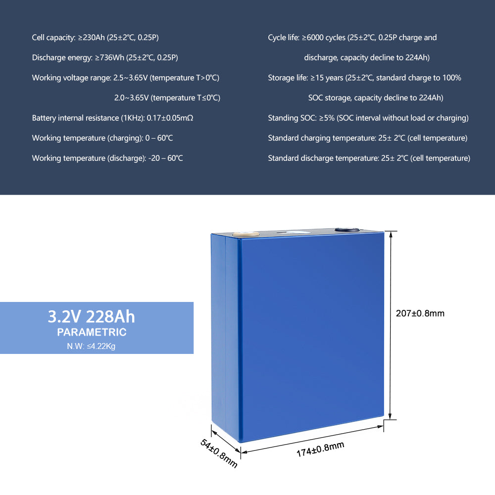 CATL 3.2V 228Ah Lifepo4 battery