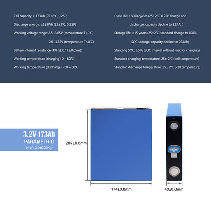 CATL 3.2V 173Ah Lifepo4 battery