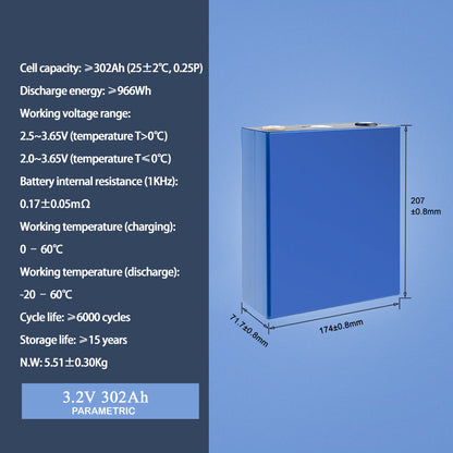 CATL 3.2V 302Ah Lifepo4 battery