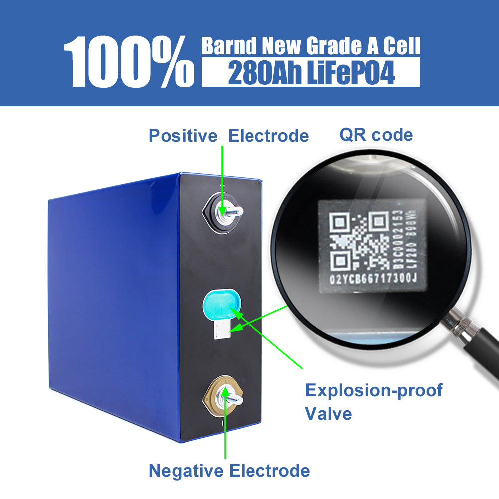 EVE LF280K lifepo4 battery 3.2V 280ah Grade A 6000+cycles For Home Solar Energy storage