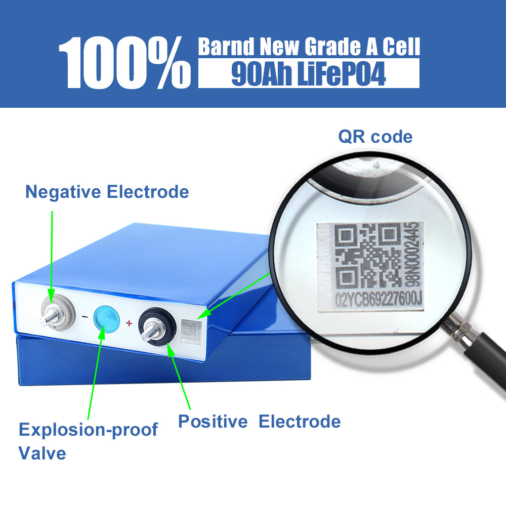 EVE 3.2V 105Ah lifepo4 battery Grade A LF105 for diy 48V 51.2V lifepo4 battery box Ev Rv